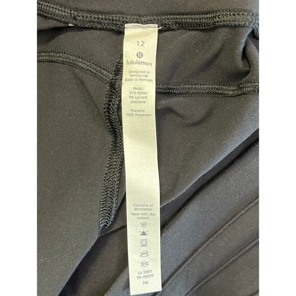 Lululemon Ready to Rulu Jogger Crop Black Size 12 Soft Brushed Drawstring Pants - Picture 3 of 7